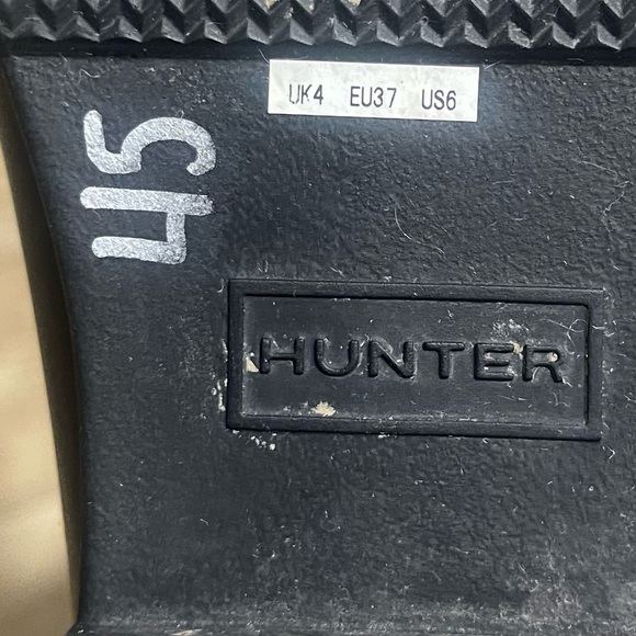 Hunter Original Matte Black Tall Rain boots Women 6 - Picture 6 of 15